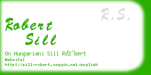 robert sill business card